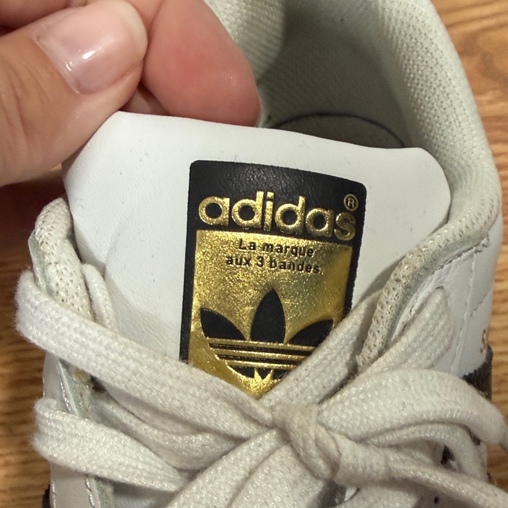 Adidas Superstar White Black Sneakers - Picture 2 of 6